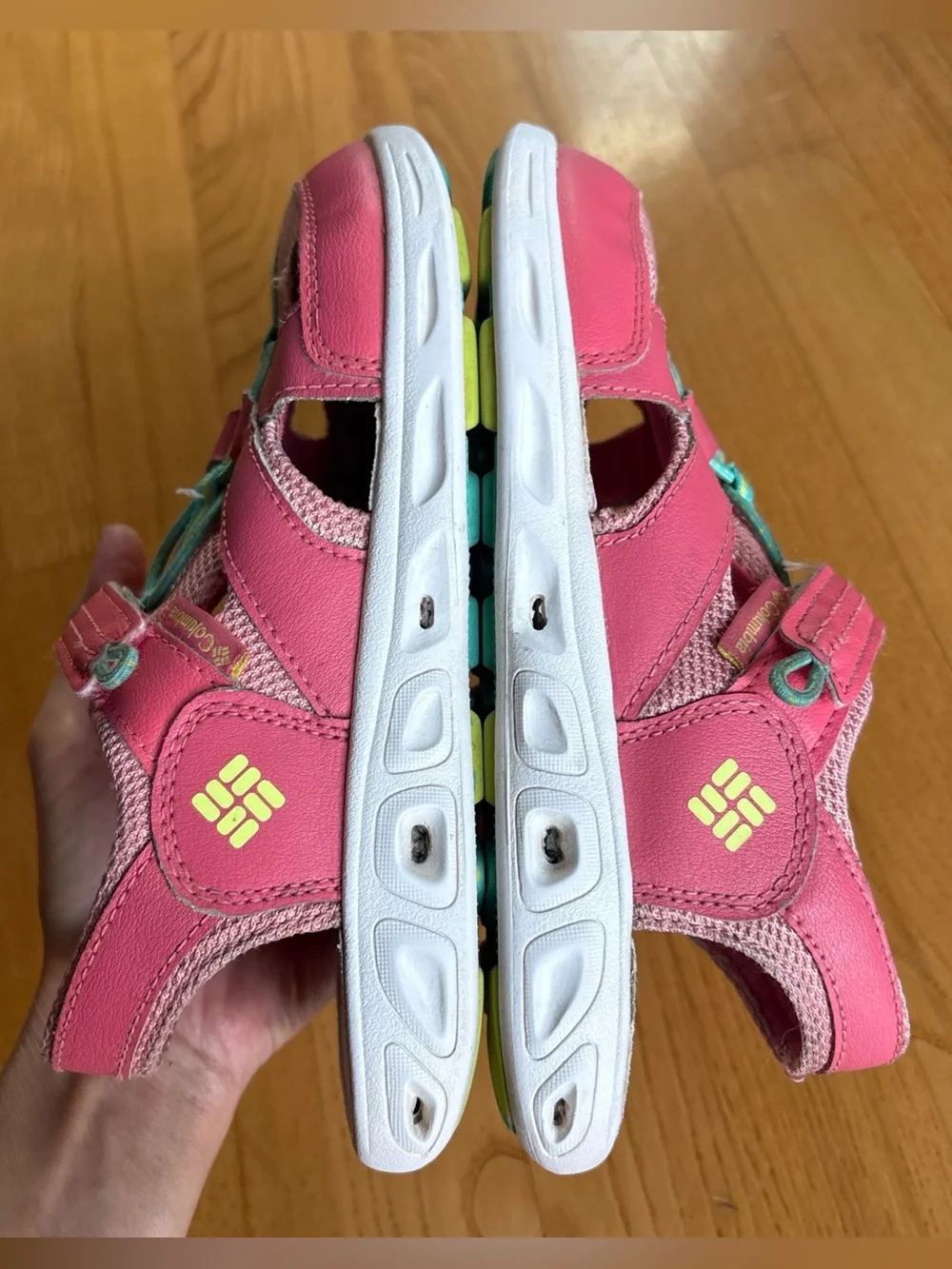 Columbia Techsun Wave Girls' Water-Resistant Fisherman Sandals Pink Size 4